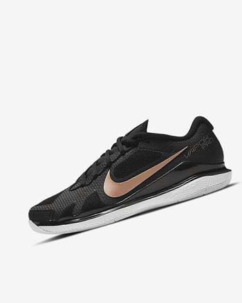 Nike Court Air Zoom Vapor Pro Negros Blancos Metal Rojos Marrom | MX 4939